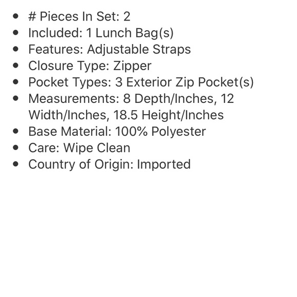 🆕Backpack & lunch box! - Picture 5 of 5